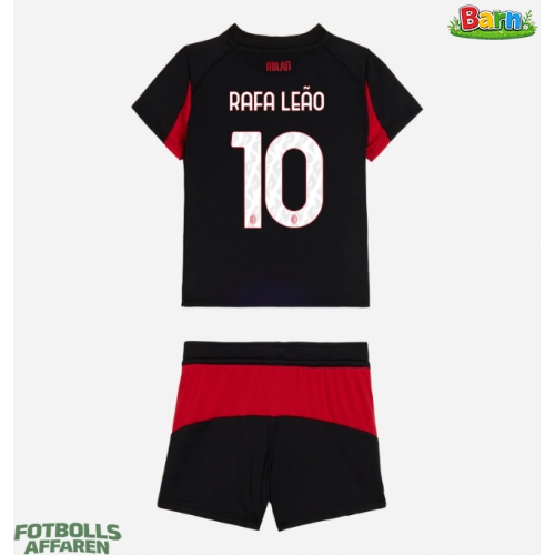 AC Milan Rafael Leao #10 Hemmaställ Barn 2025-26 Kortärmad (+ Korta byxor)